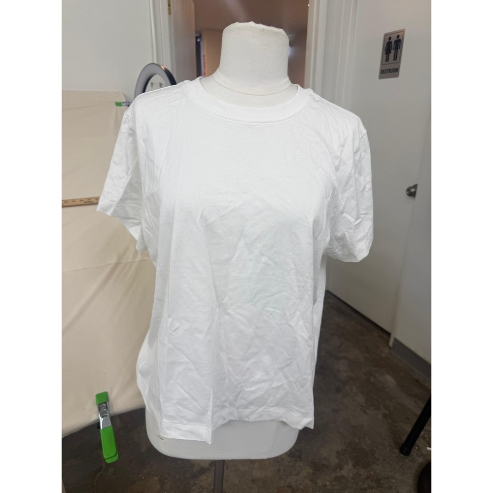 Amazon Essentials Womens White Short Sleeve Crew Neck T-Shirt Size Large L